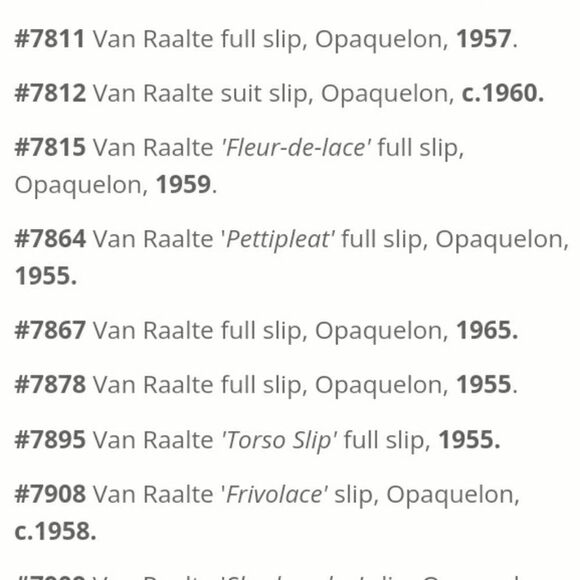 Van Raalte Vintage 1955 Off White Lace Pleated Slip Dress Large Nylon - Picture 16 of 16